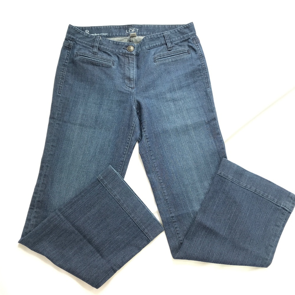 Loft Modern Trouser Denim Jeans Wide Leg